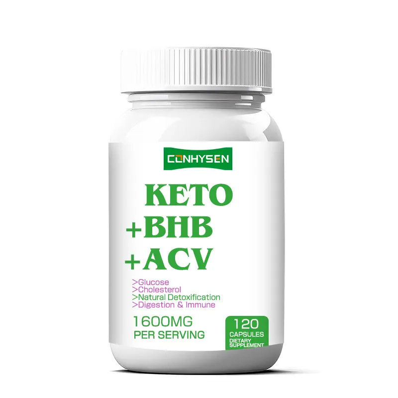 OEM ODM کتو کپسول کاهش وزن غنی BHB ACV پشتیبانی مدیریت بدن عمده فروشی