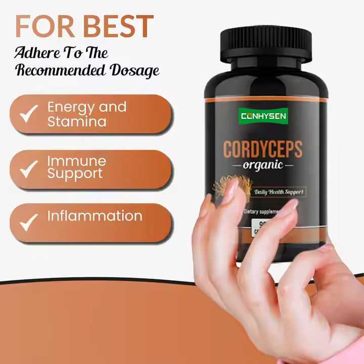 OEM ODM کپسول های آلی Cordyceps عملکرد مغز را افزایش می دهد کپسول های مکمل گیاهی