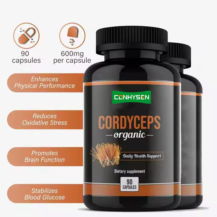 OEM ODM کپسول های آلی Cordyceps عملکرد مغز را افزایش می دهد کپسول های مکمل گیاهی