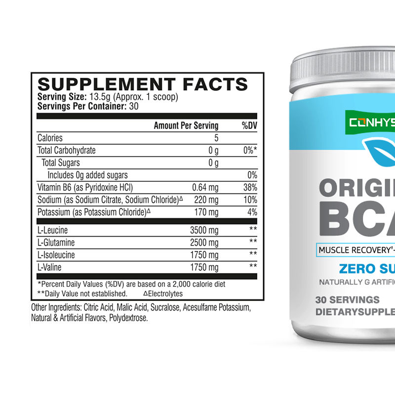 پودر BCAA طعم شیرینی برای بازیابی عضلات پس از تمرین ویتامین B6 پودر نوشیدنی