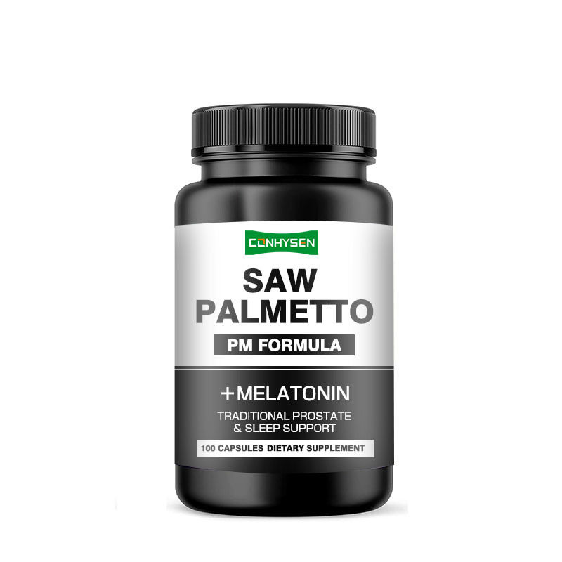 فرمول PM برای حمایت از خواب سنتی پروستات کپسول های Saw Palmetto با ملاتونین