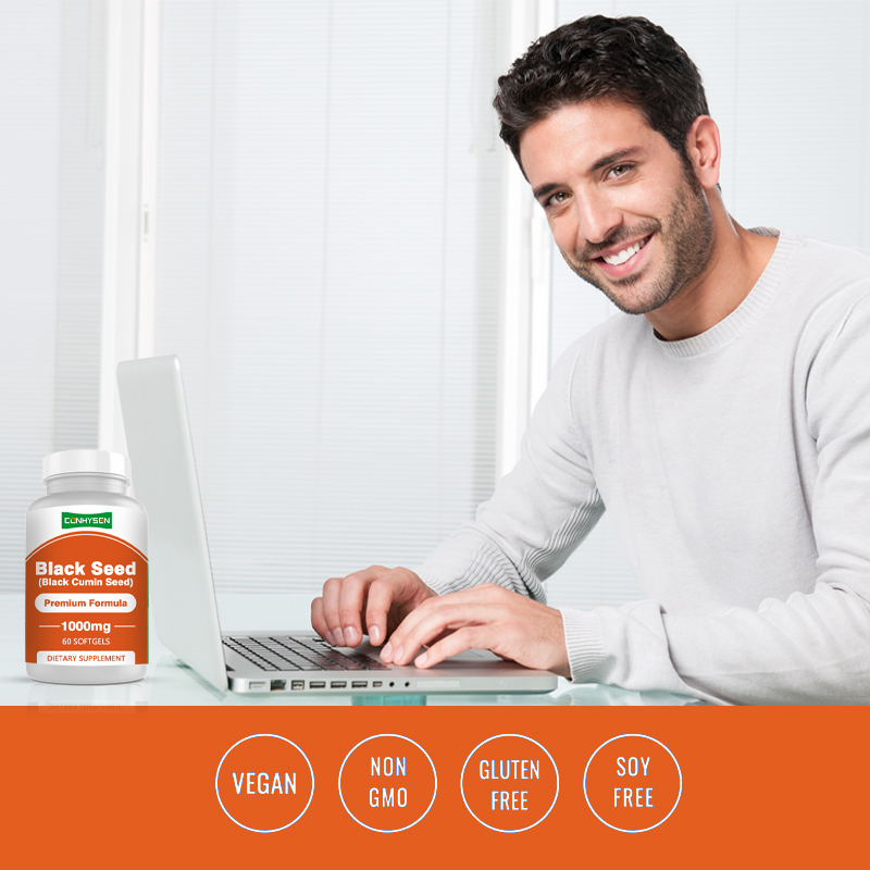 روغن دانه سیاه نرم 1000mg با امگا 3 6 9 برای حمایت آنتی اکسیدان