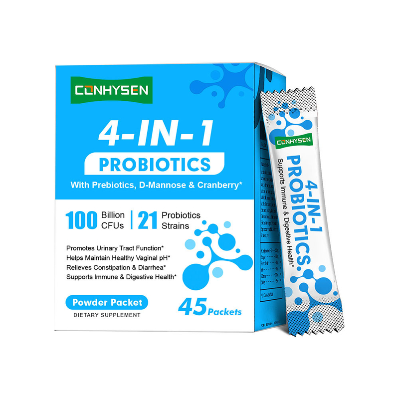 پودر پروبیوتیک 4 در 1 کارخانه ای D-Mannose با برند سفارشی، حفظ تعادل pH