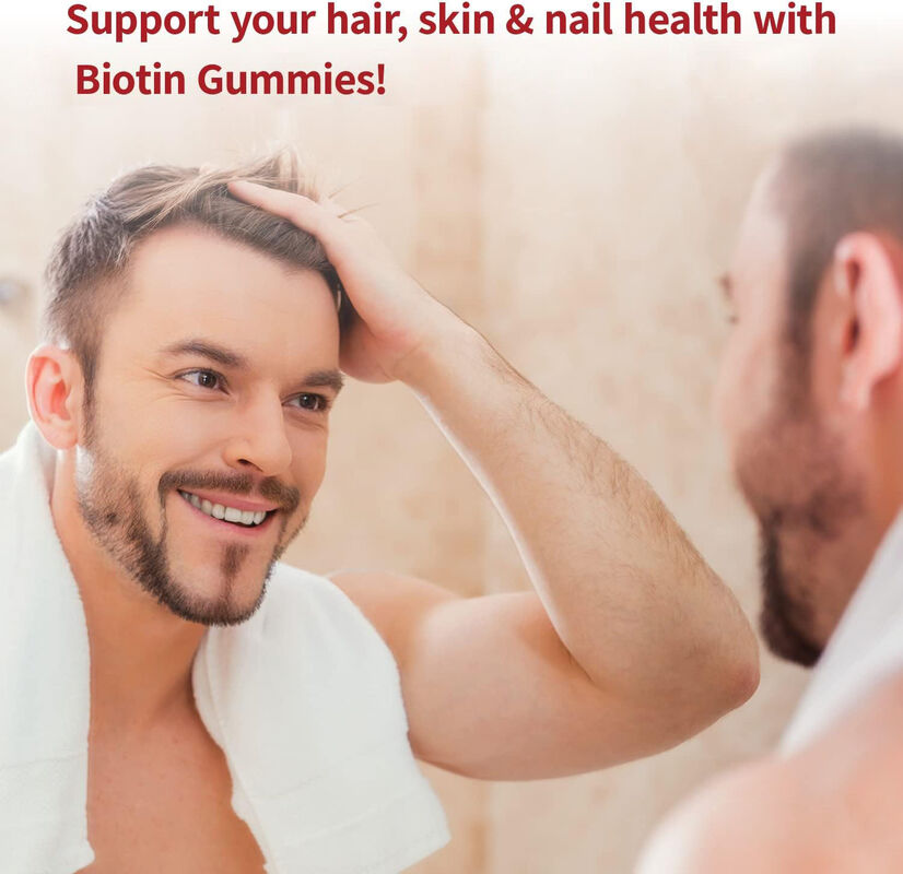 عمده فروشی آدامس های بیوتین گیاهی، ویتامین های پیچیده، مواد معدنی برای سلامت مو، پوست و ناخن، تولید کراتین را برای بزرگسالان و نوجوانان ارتقا می دهد.