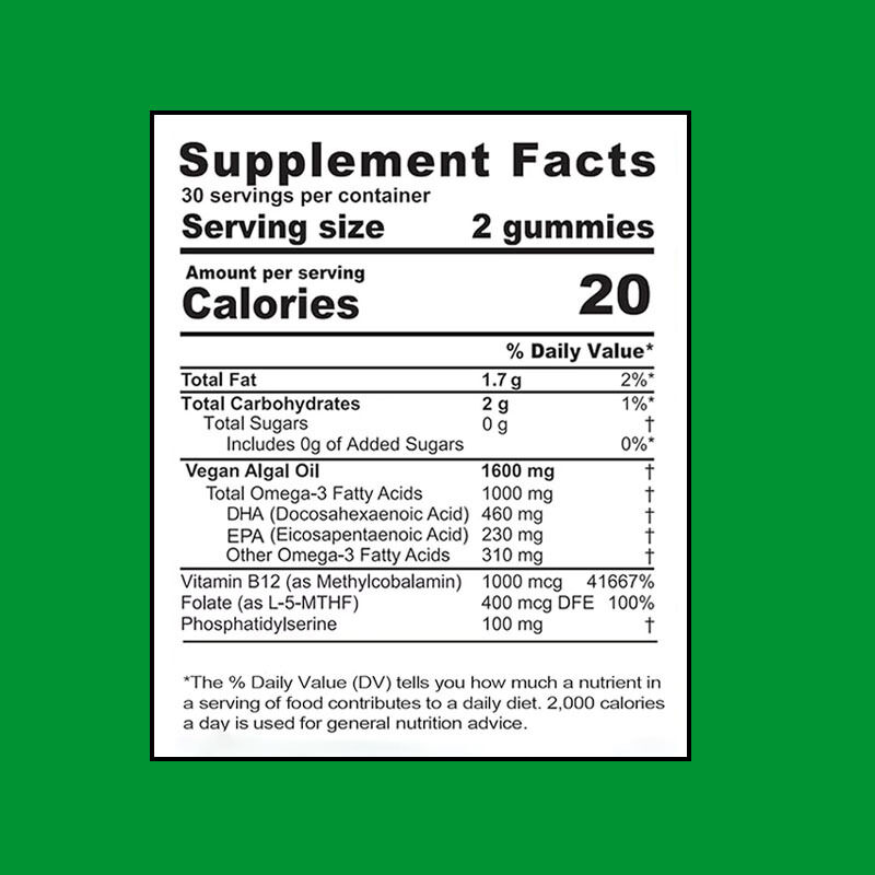 بهترین آدامس‌های امگا 3-6-9 پرفروش برای کودکان و بزرگسالان، مکمل ویتامین برای مغز و قلب، مکمل‌های DHA برای نوجوانان