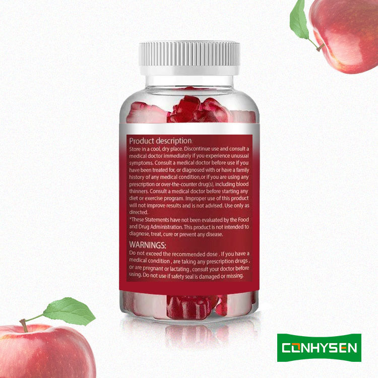 فروش داغ برند خصوصی کتو گامی انرژی چربی سوز لاغری سرکه سیب کتو گامی کتو گامی بدون شکر