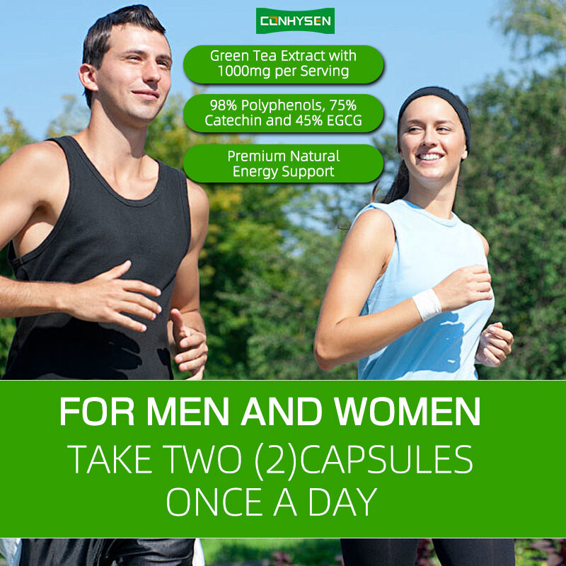 کپسول چای سبز با برچسب خصوصی، مکمل غنی EGCG، آنتی اکسیدان، تقویت کننده سیستم ایمنی، کاهش وزن، قرص لاغری و چربی سوز