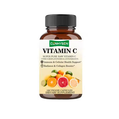 ویتامین C کپسول 200mg حمایت از سیستم ایمنی قلب مغز سلامت مخلوط اختصاصی