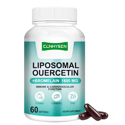 لیپوسومال کوورستین Softgels مکمل گیاهی زردچوبه از سطح انرژی سالم حمایت می کند