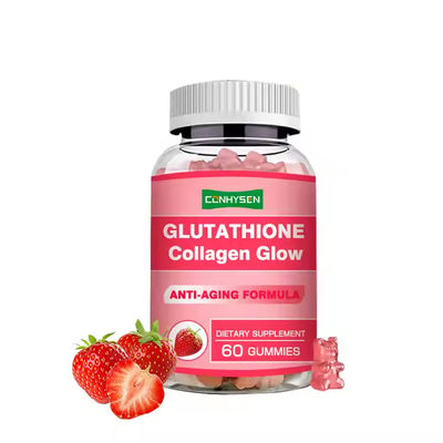 گلوتاسیون کلاژن درخشش آدامس ها لچک پوست را بهبود می بخشد سفید شدن پوست 2.5-3g/Gummy