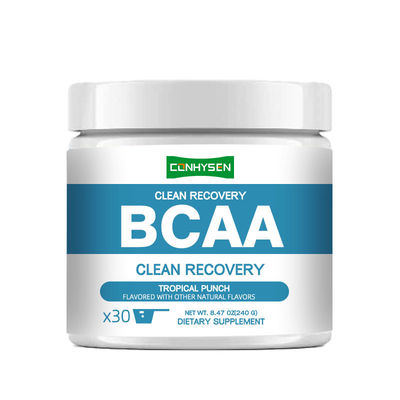 پاکسازی پاک کننده پودر BCAA از تعادل مایعات و ترمیم عضلات حمایت می کند