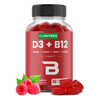 مکمل حجم زیاد ویتامین B12 آدامس شیرینی حمایت قلب ویتامین D3 آدامس