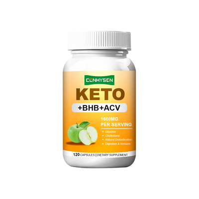 کپسول‌های کتو با BHB ACV 1600mg، تولید مستقیم کارخانه، پشتیبانی از هضم و ایمنی